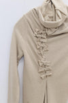 Marc le bihan top cutting ball collar skirt 2760 Tilleul